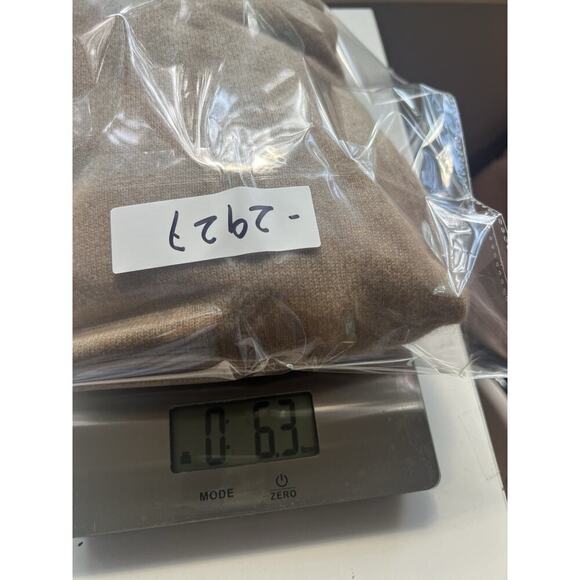 Lord & Taylor Womens 100% Cashmere Turtleneck Sweater Sz S Brown Preppy Flaw - Picture 10 of 12